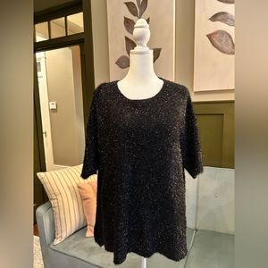SHE + SKY M BLACK SPARKLING ✨ SWEATER